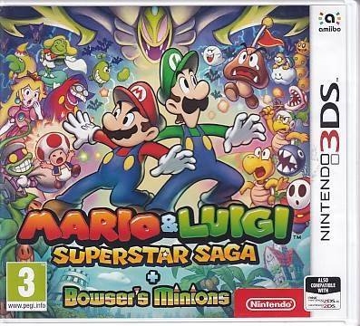 Mario & Luigi Superstar saga + Bowsers Minions - Nintendo 3DS Spil (B Grade) (Genbrug)